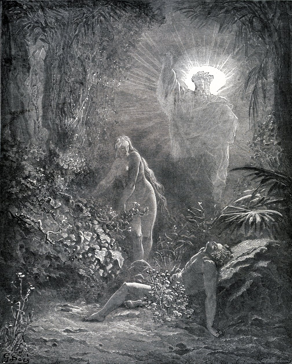 Stvoření Evy od Gustave Dore
