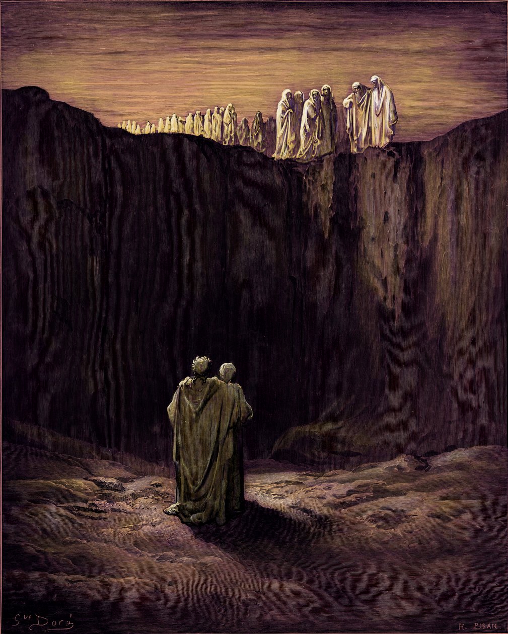 Danteho očistec od Gustave Dore