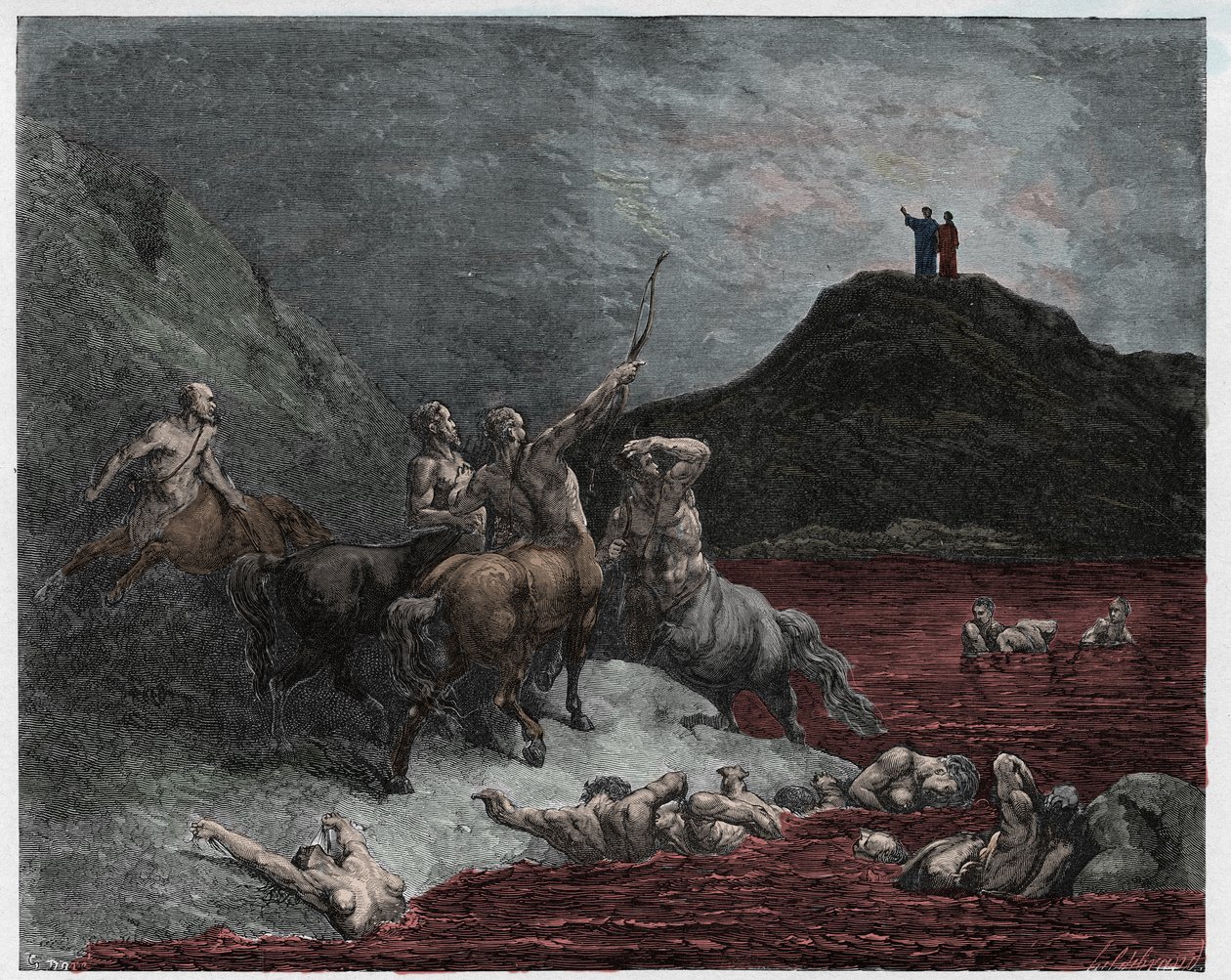 Inferno, Canto 12: Nessus od Gustave Dore