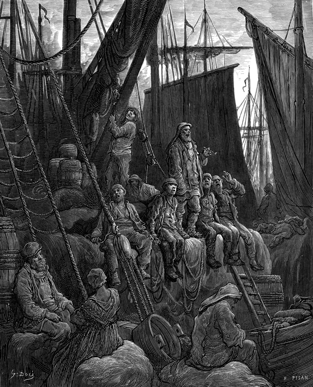 Off Billingsgate od Gustava Doré od Gustave Dore