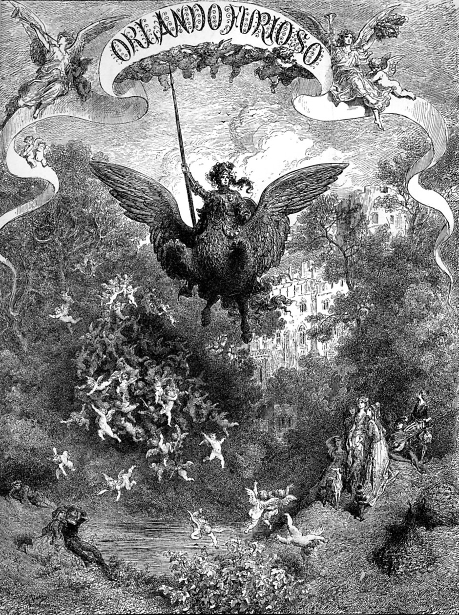 Orlando Furioso od Ludovica Ariosta, obálka od Gustave Dore
