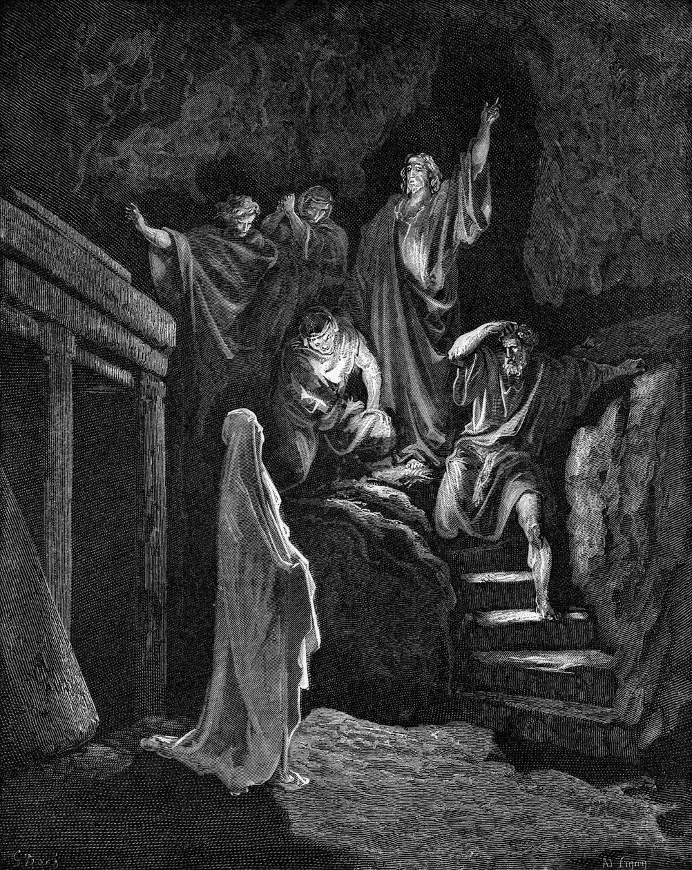 Vzkříšení Lazara od Gustave Dore