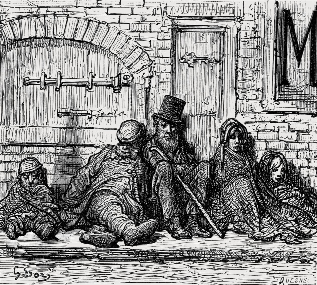 "Bez střechy!", 1872. od Gustave Dore