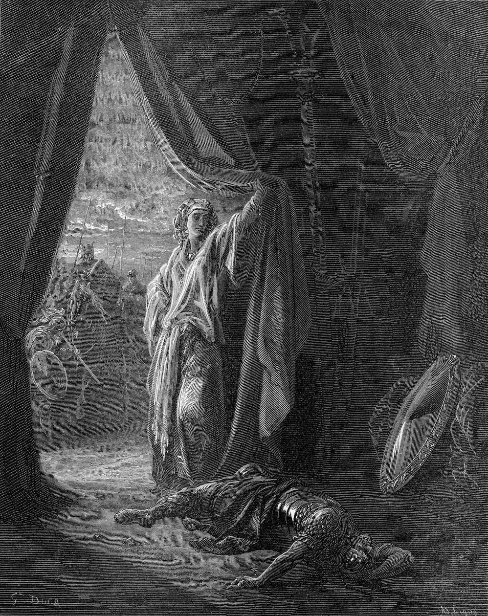 Sisera zabitá Jael od Gustave Dore