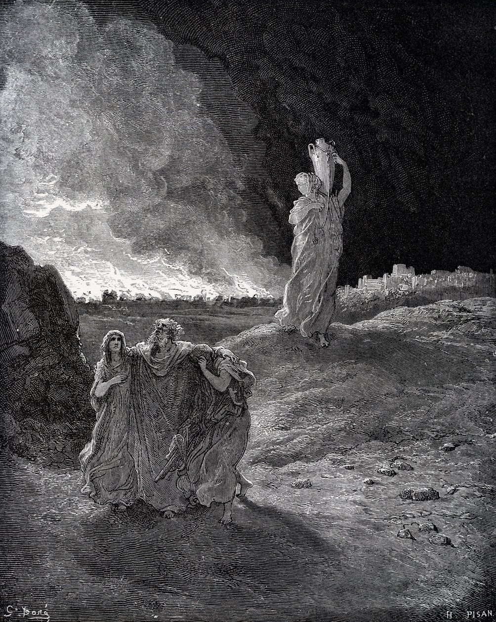 Zkáza Sodomy od Gustave Dore