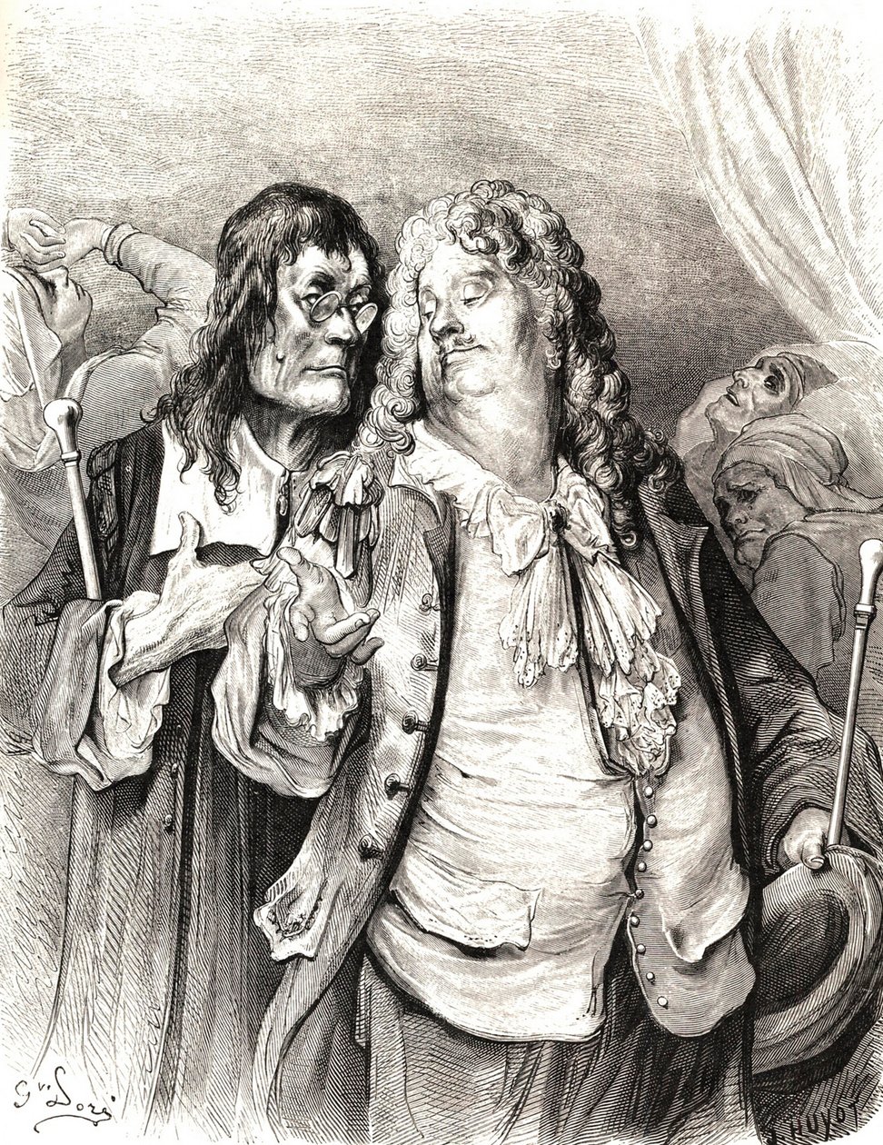 Lékaři, 19. století. od Gustave Dore