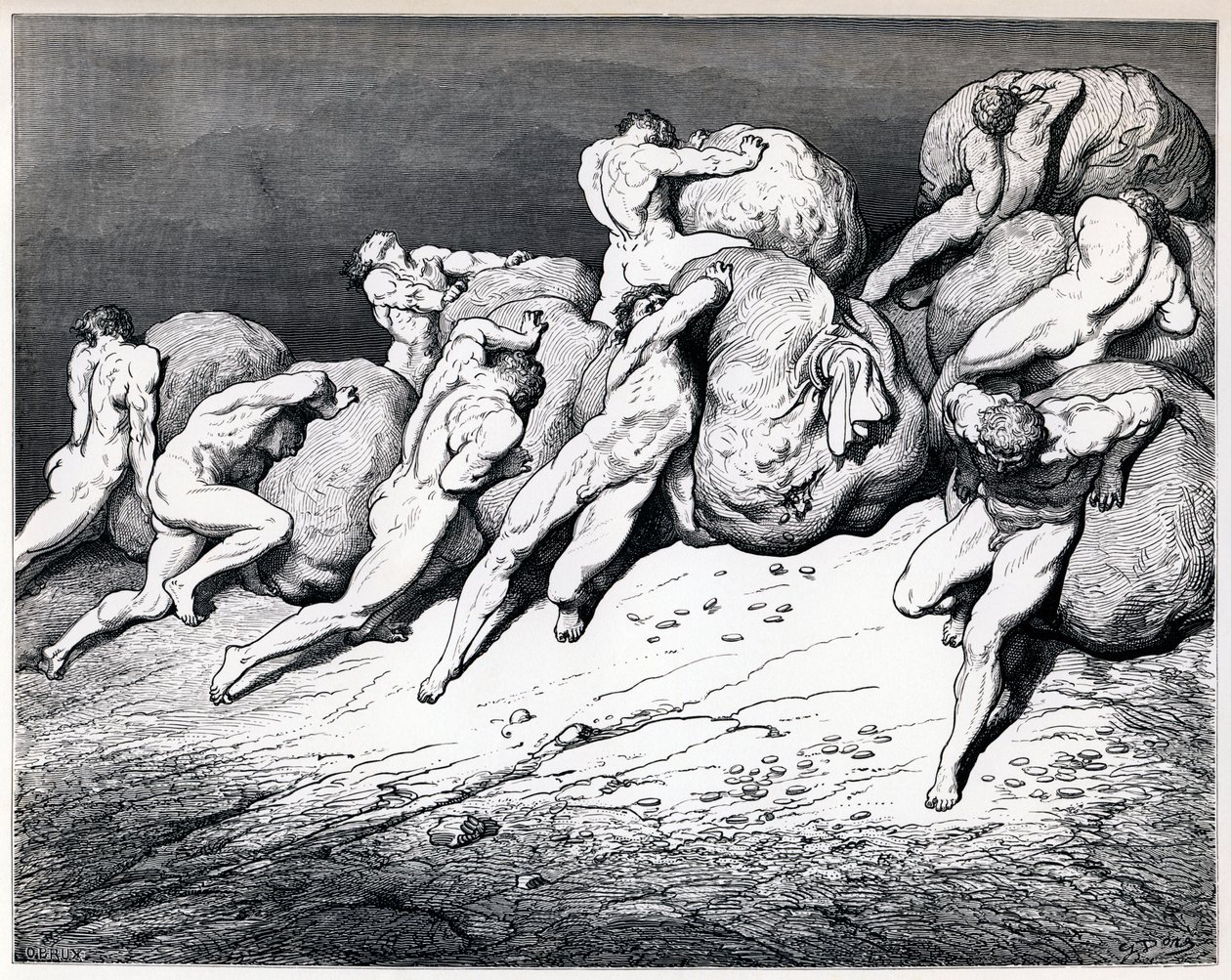 Shromažďovatelé a plýtvači, 1857. od Gustave Dore