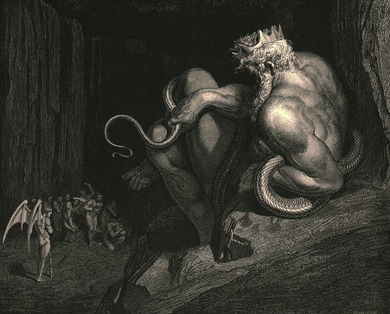 Tam stojí Minos, c1890. od Gustave Dore