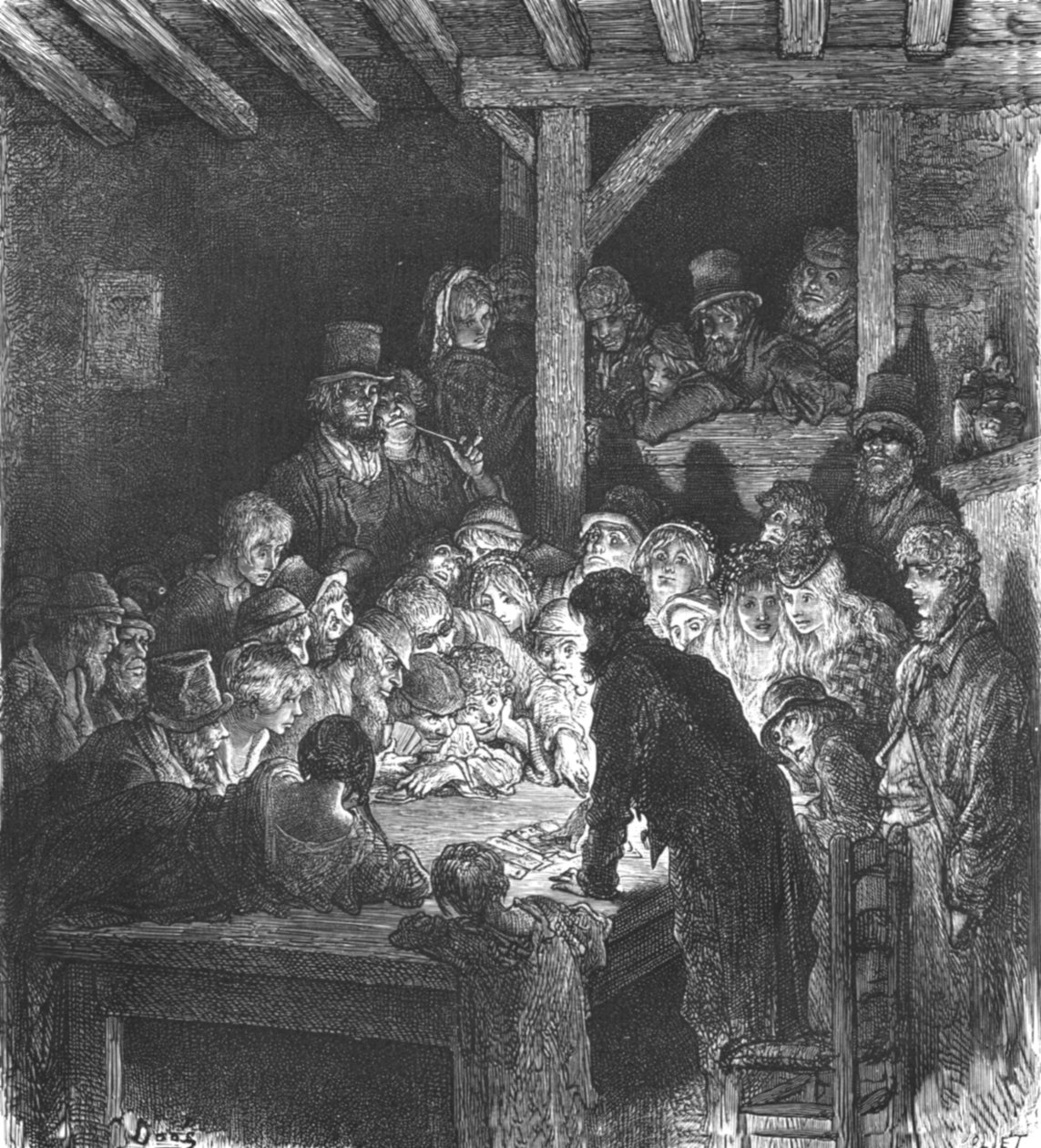 „Hazardní hry zlodějů“, 1872. od Gustave Dore
