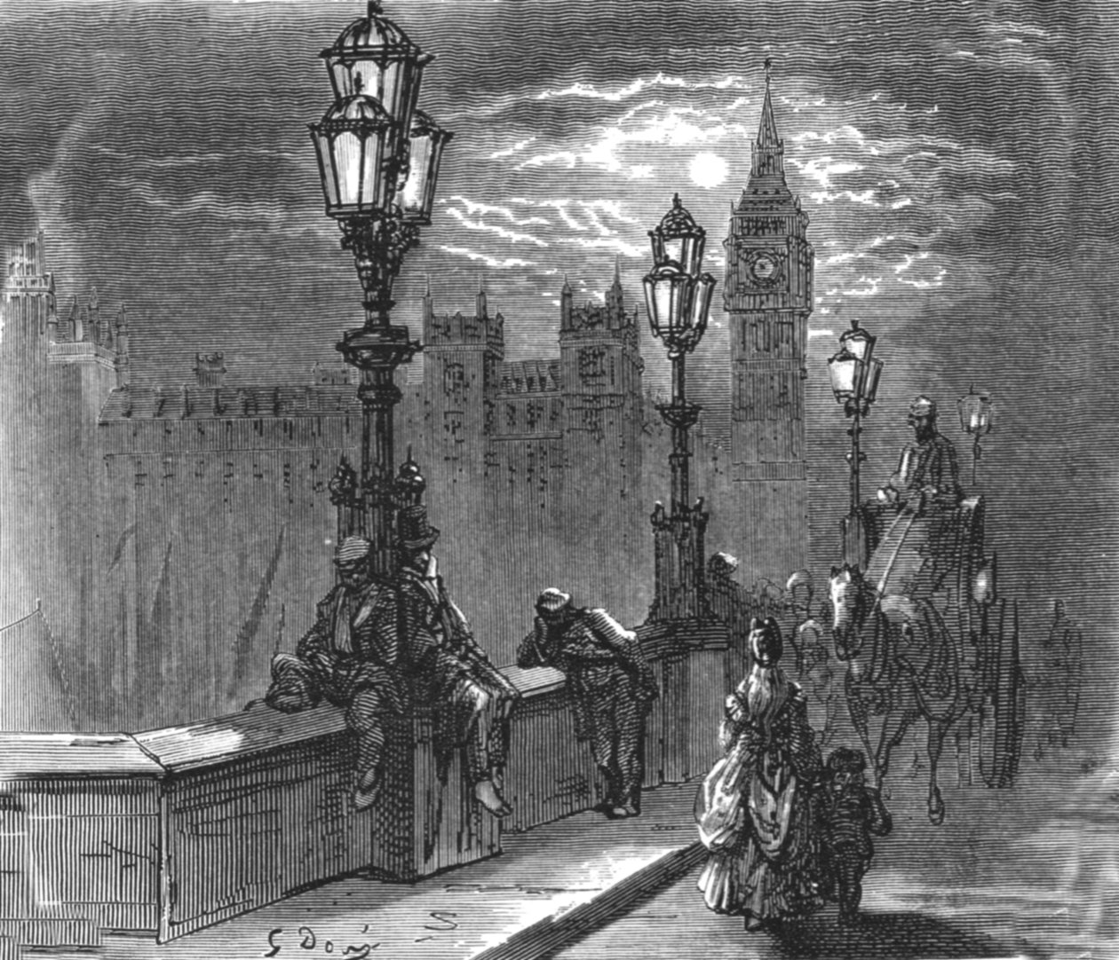„Victoria Embankment“, 1872. od Gustave Dore