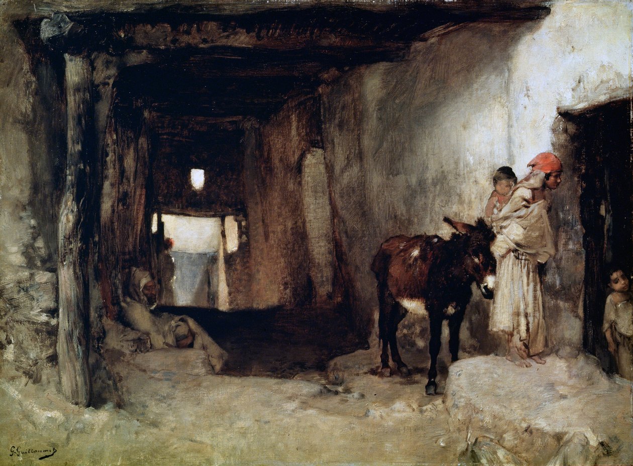Dům na Sahaře, 80. léta 19. století. od Gustave Guillaumet