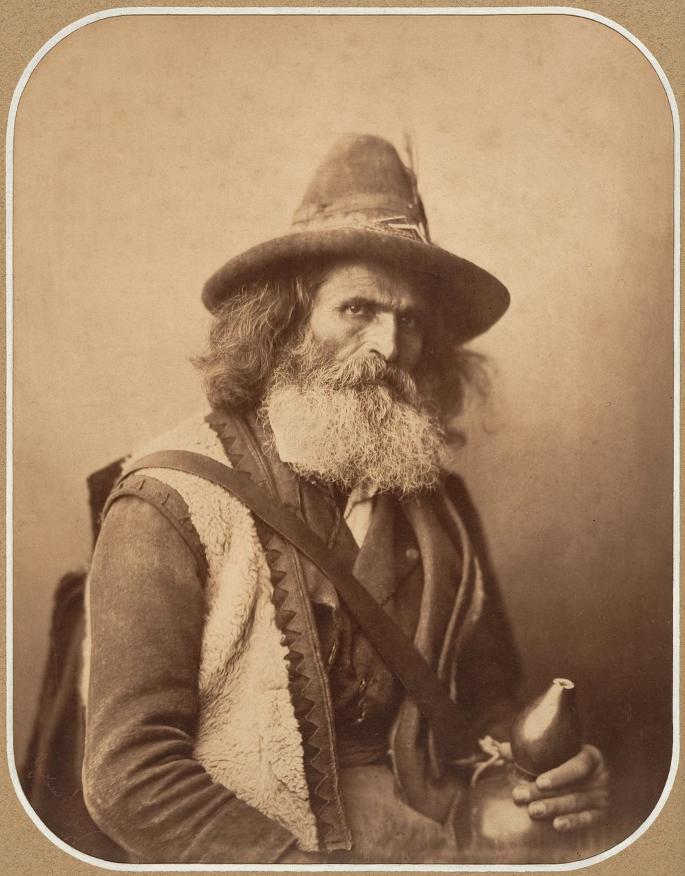 [Italský pouliční hudebník], ca. 1856. od Gustave Le Gray