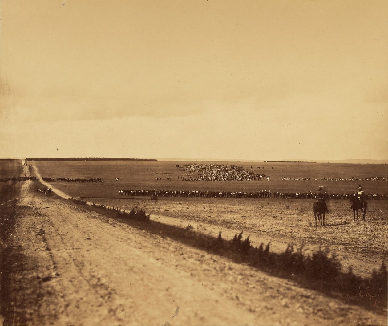 [Manévry, Camp de Chalons]. od Gustave Le Gray