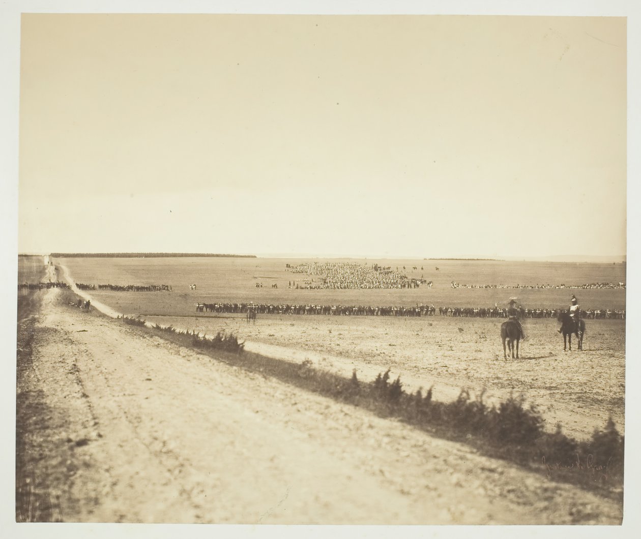 Manévry, Camp de Châlons, 1857. od Gustave Le Gray