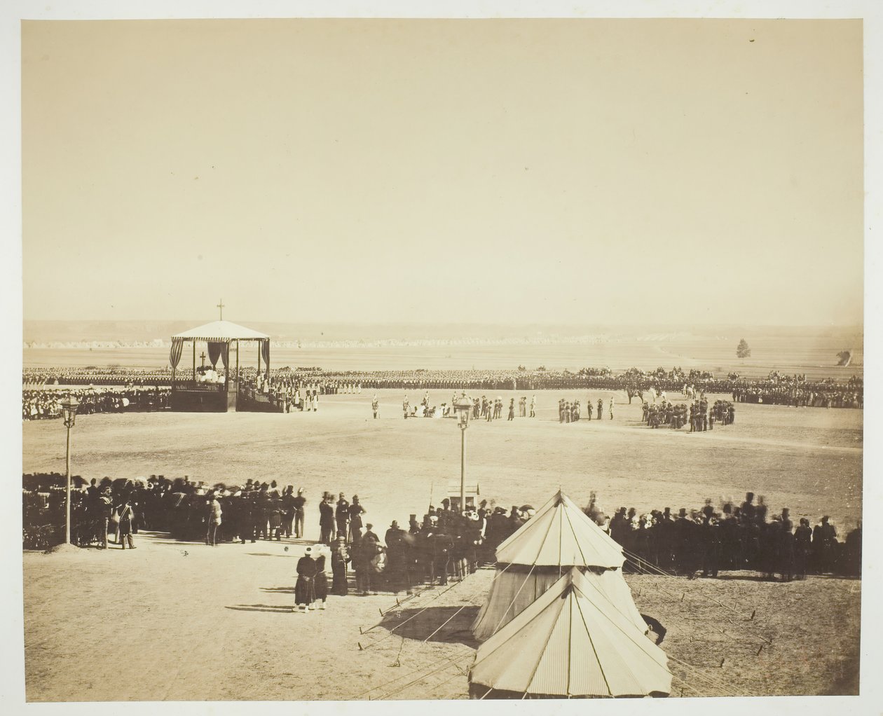Mše, Camp de Chalons, 1857. od Gustave Le Gray