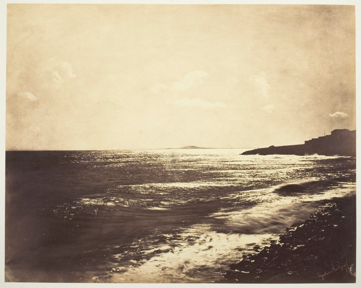 Středozemní moře s horou Agde od Gustave Le Gray