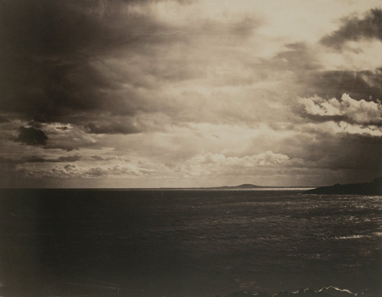 Středozemní moře s horou Agde, 1857. od Gustave Le Gray