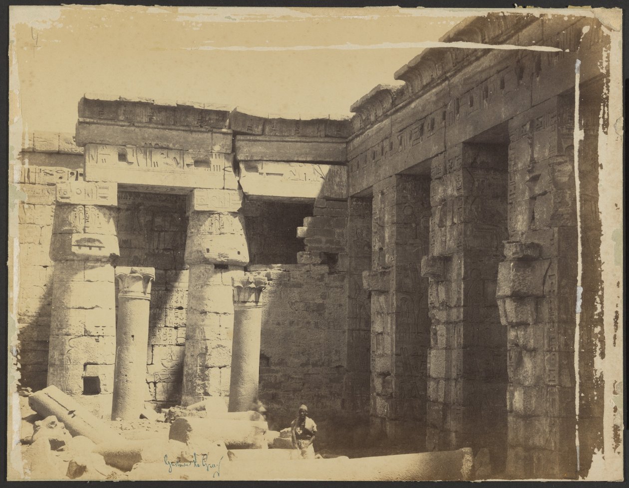 [Mortuární chrám Ramsese III.] od Gustave Le Gray