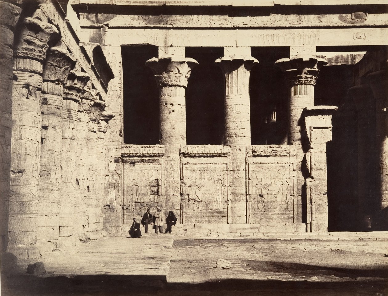 Chrám Edfu, 1867. od Gustave Le Gray