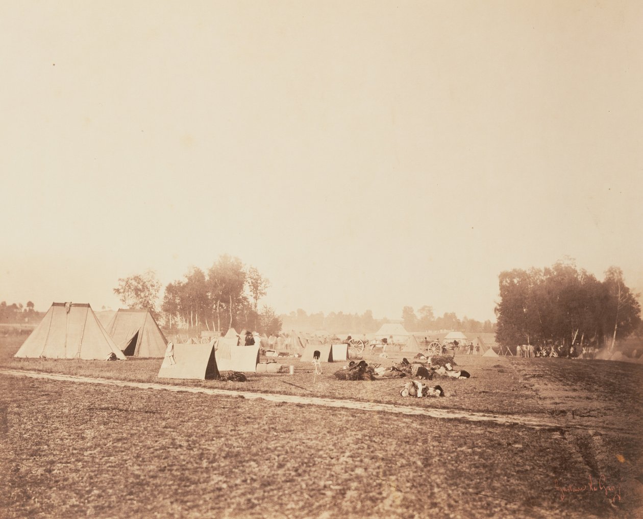 Bivak od Gustave Le Gray