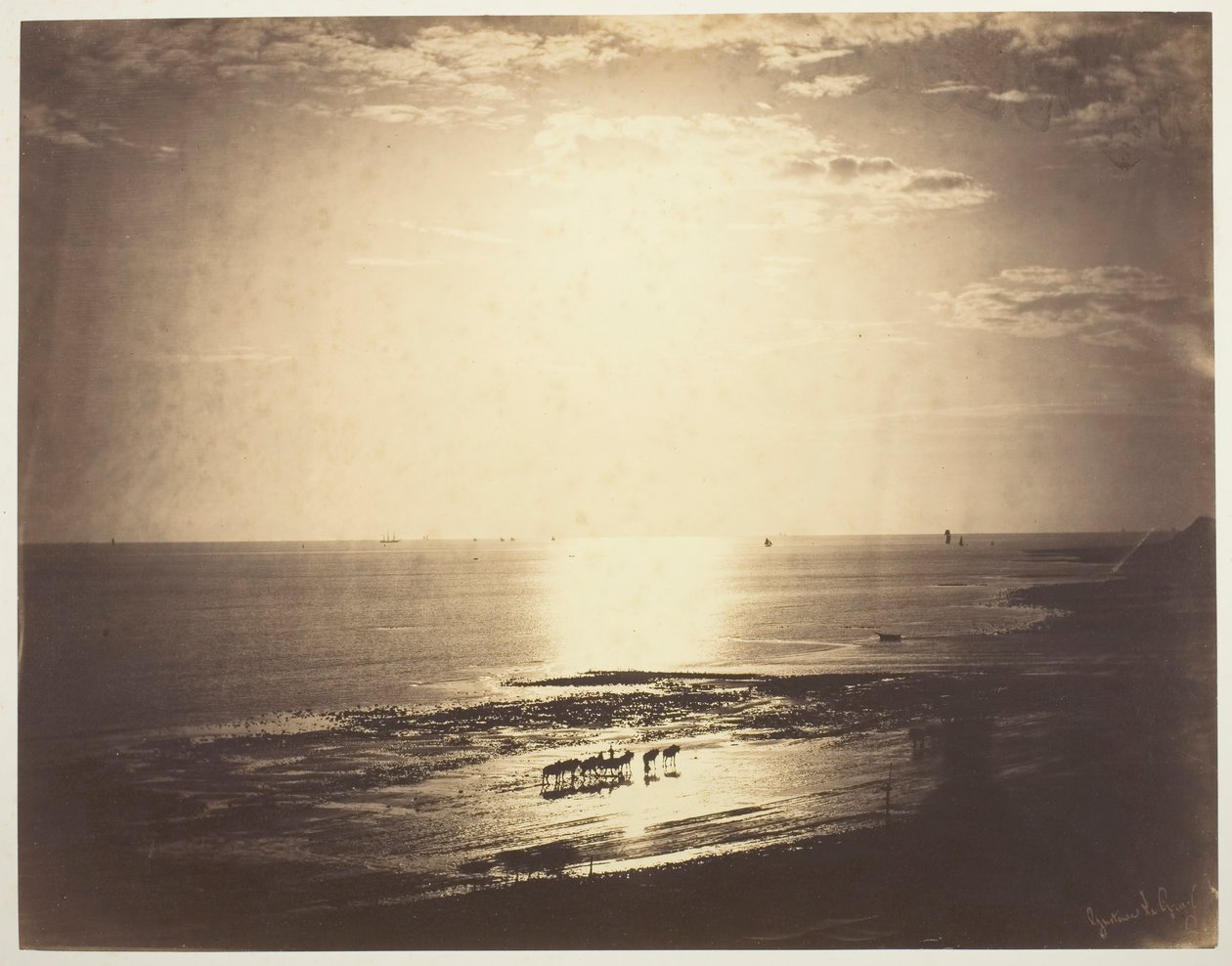 Haloed Sun, 1856. od Gustave Le Gray