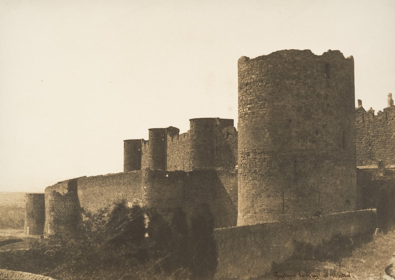 Hradby Carcassonne, 1851. od Gustave Le Gray