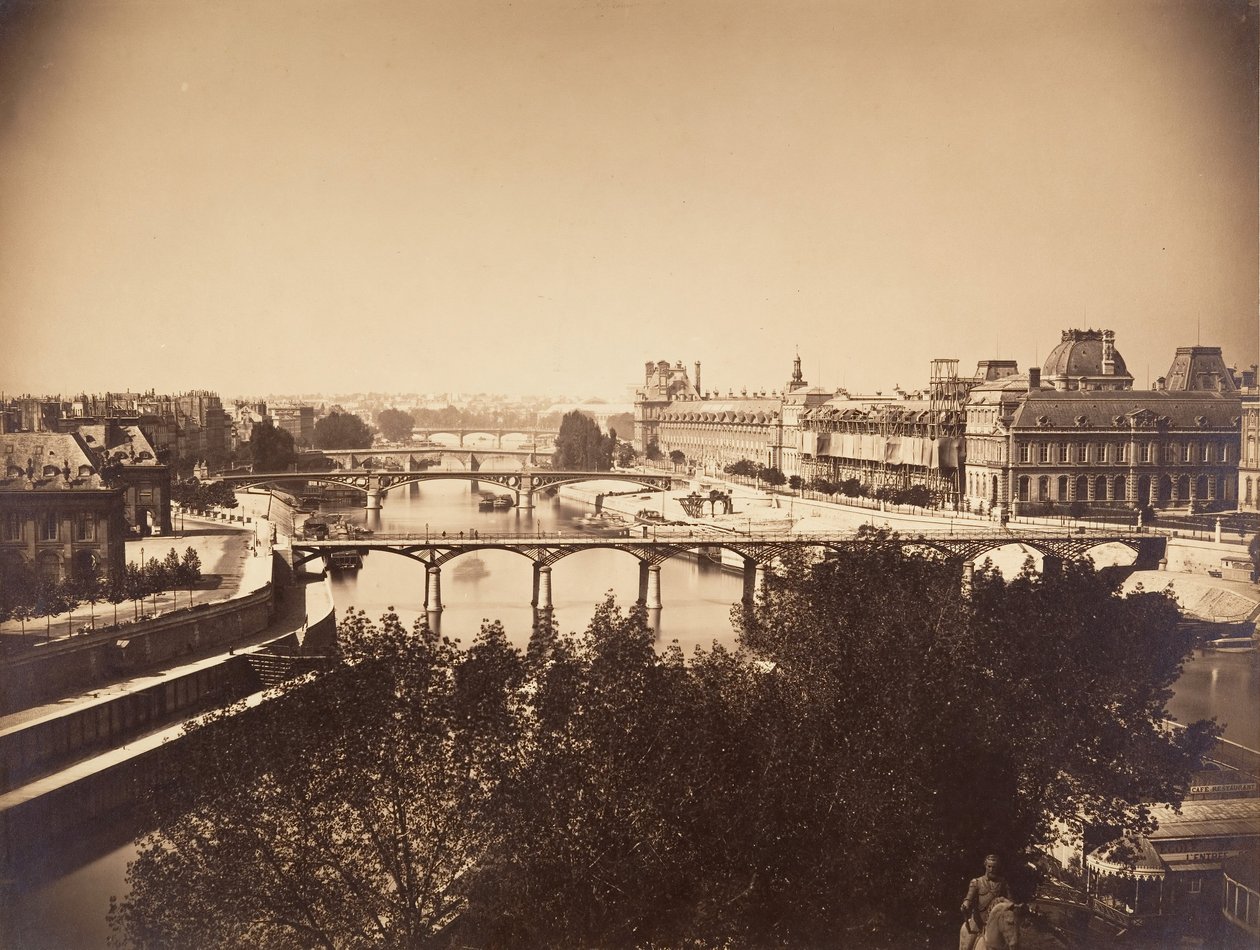 [Pohled na Seinu, Paříž], 1857. od Gustave Le Gray