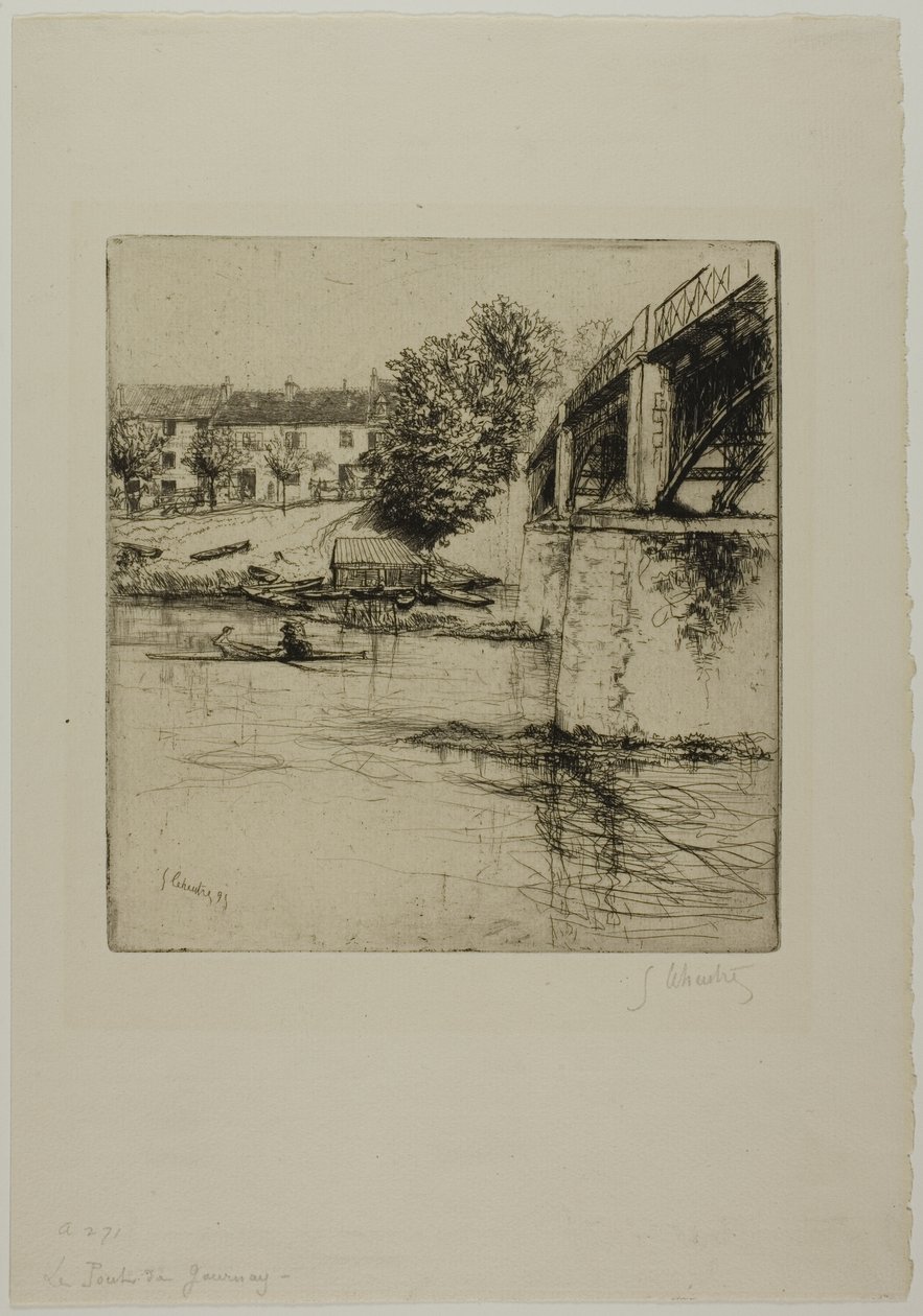 Most ve Fournay, ze strany od Gustave Leheutre