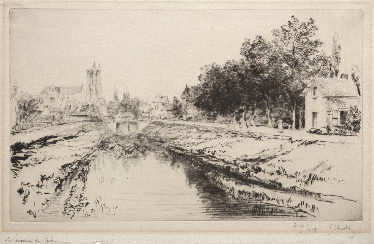 Strážný dům, Troyes, 1901. od Gustave Leheutre