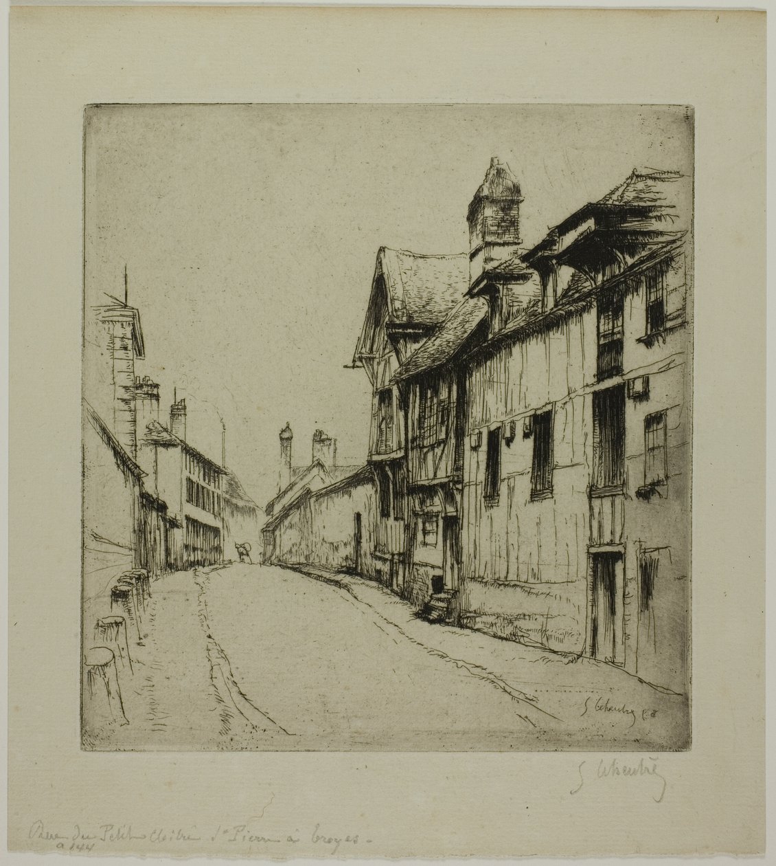 The Little Cloister Street, Troyes od Gustave Leheutre