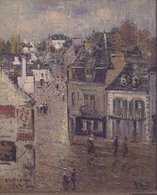 Ulice v Pont Aven po dešti od Gustave Loiseau