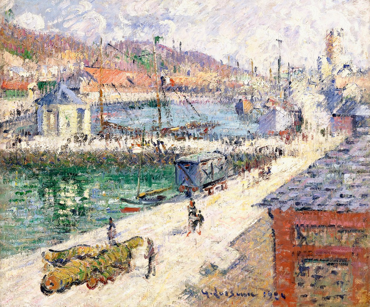 Přístav Fecamp, 1924 od Gustave Loiseau