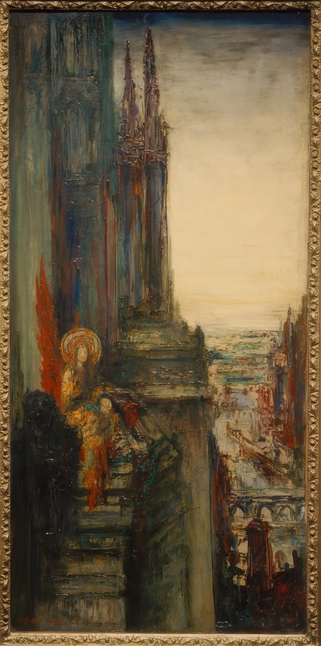 Cestující andělé od Gustave Moreau