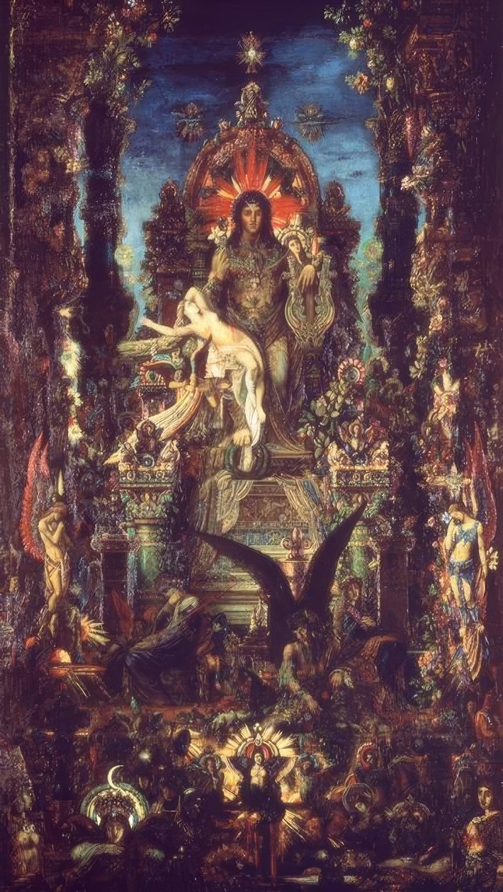 Jupiter a Semele od Gustave Moreau
