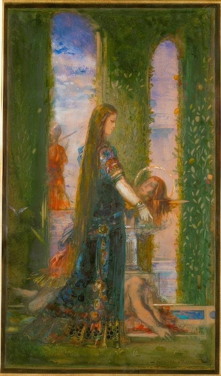 Salome v zahradě od Gustave Moreau