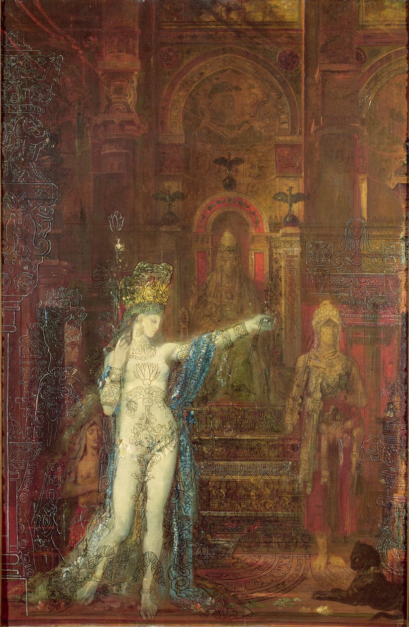 Salome Tančící před Herodem, kolem roku 1874 od Gustave Moreau
