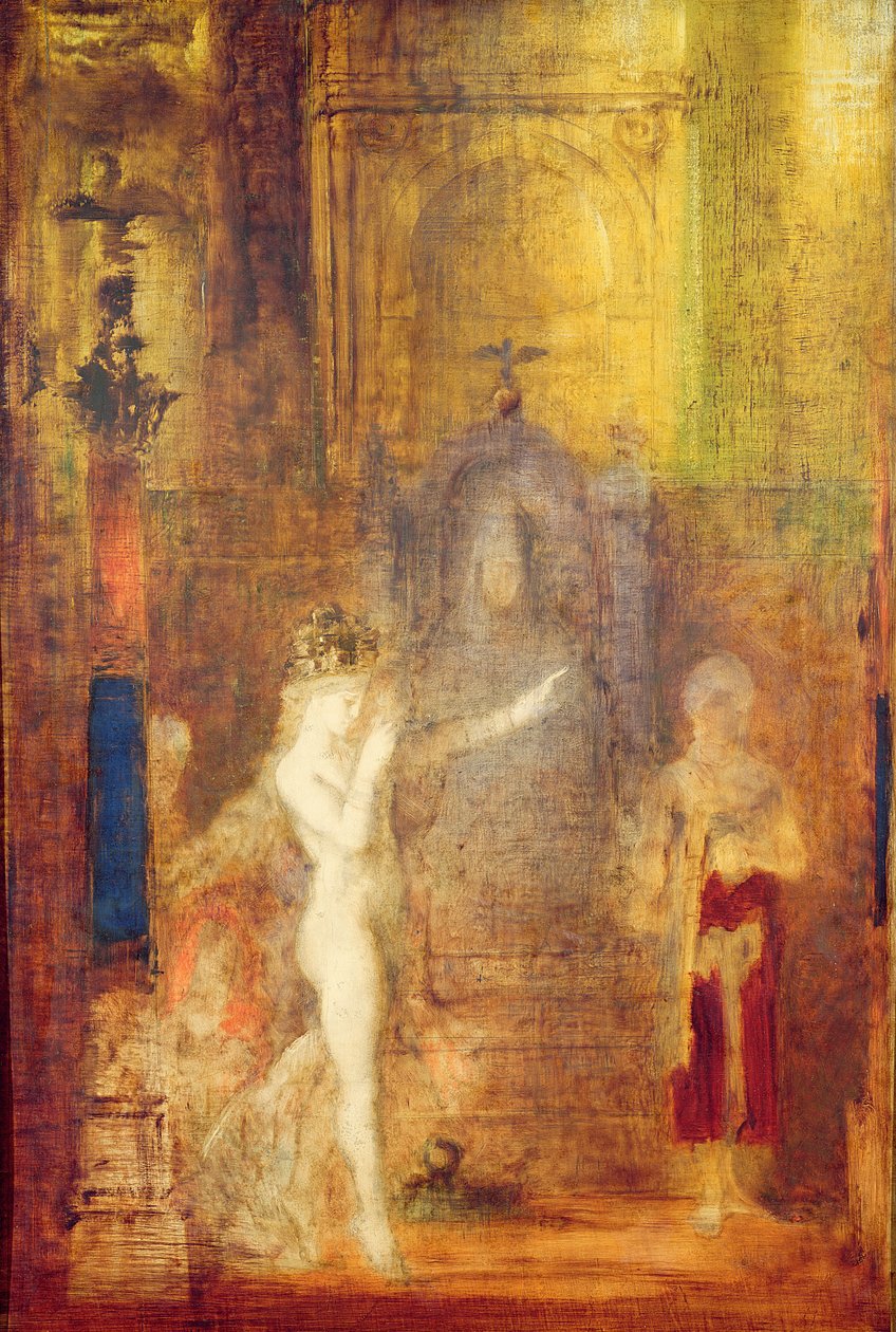 Salome tančí před Herodem, kolem roku 1876 od Gustave Moreau