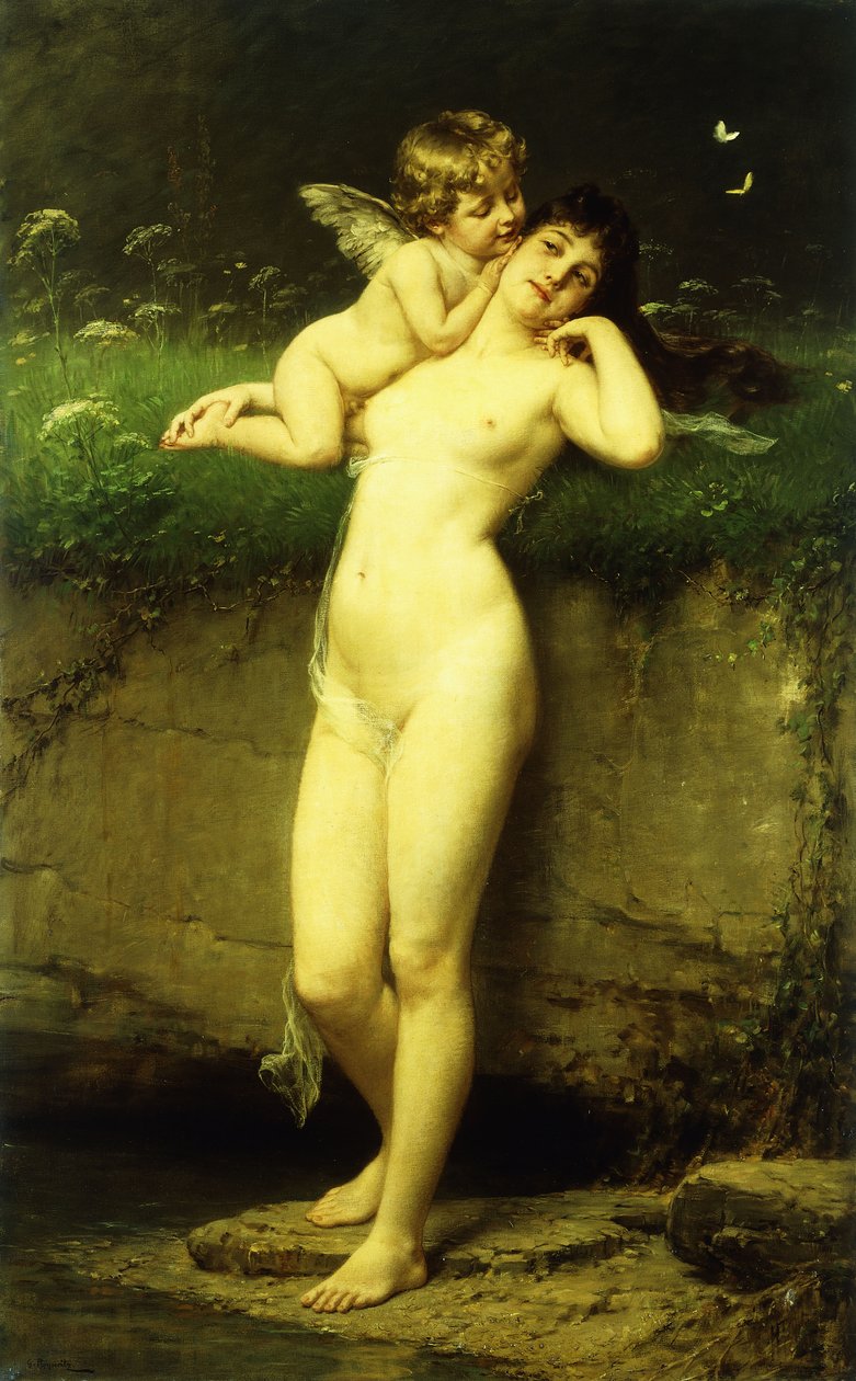 Venuše a Amor od Gustave Popperitz
