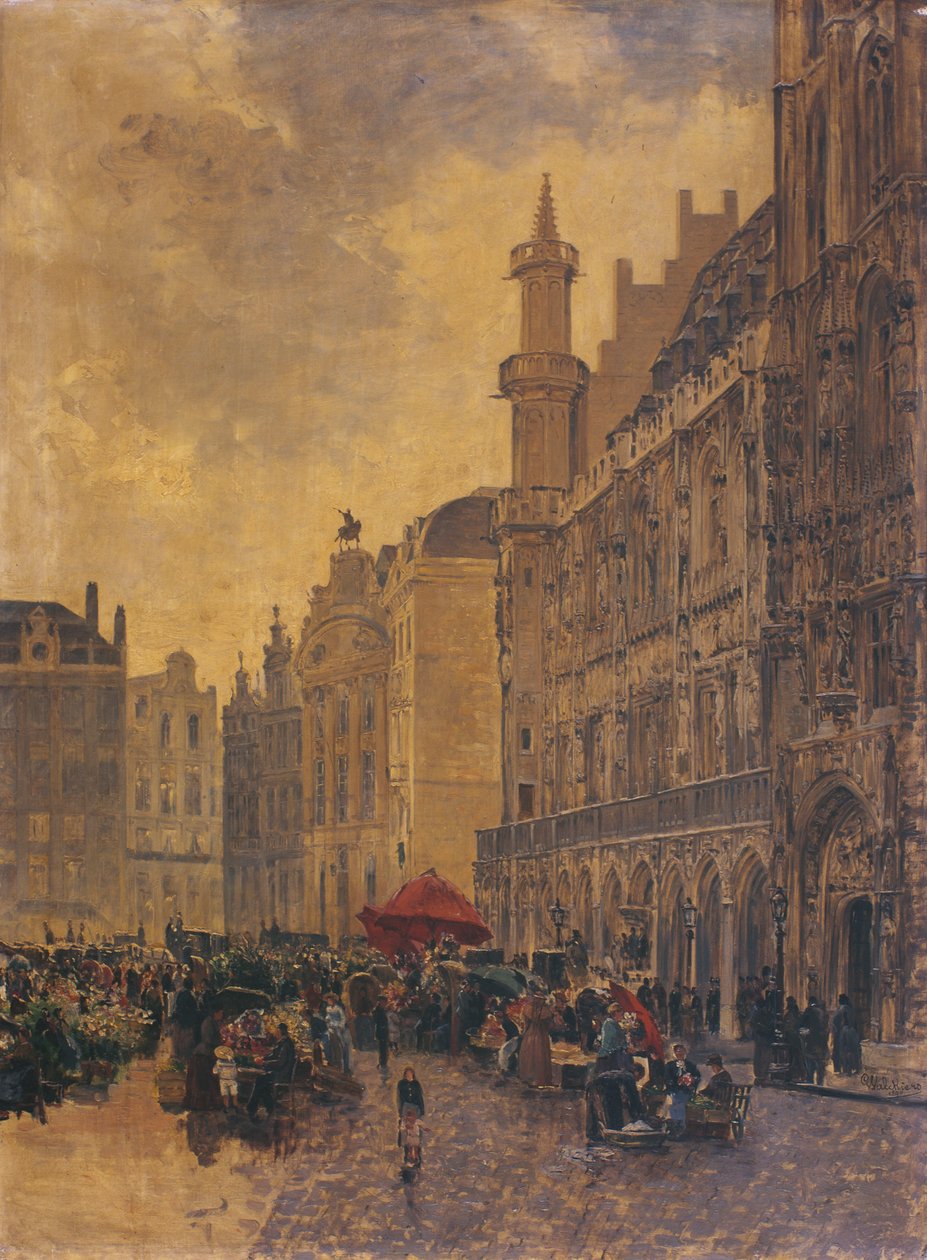 Grande Place v Bruselu od Gustave Walckiers