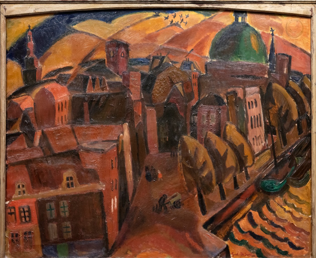 Kostel se Zeleným dómem od Gustave de Smet