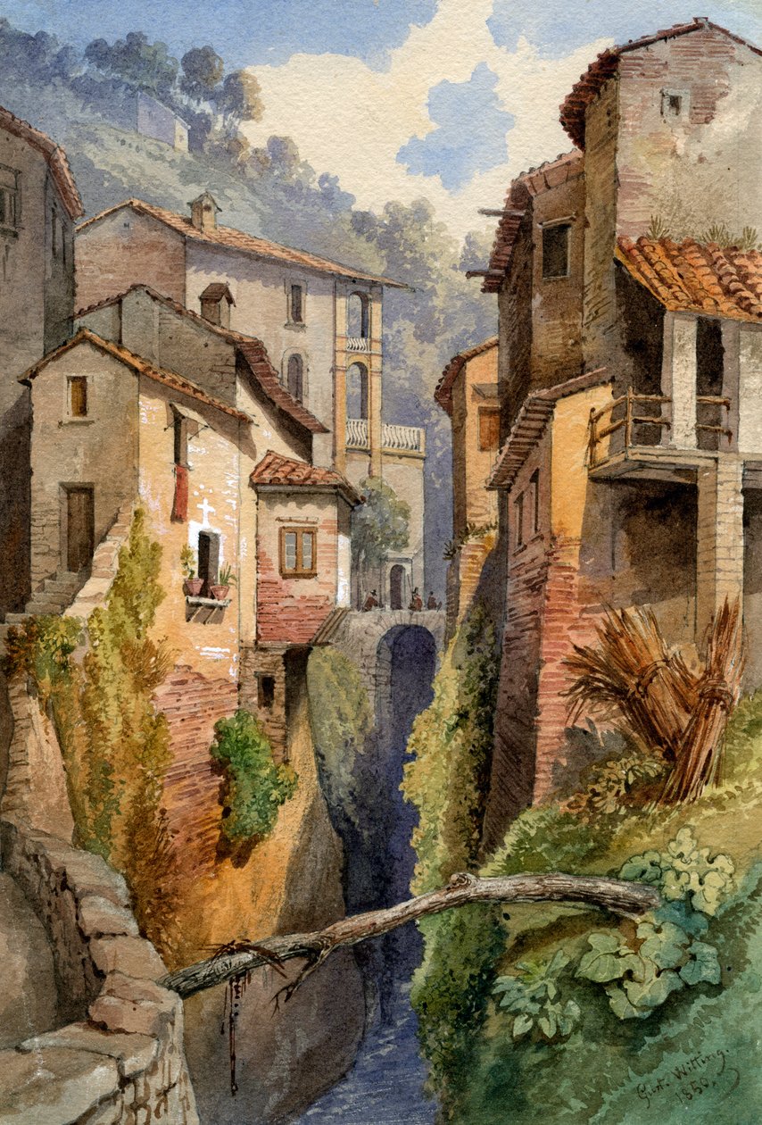 Lucca, Toskánsko, Itálie, 1850. od Gustavo Witting