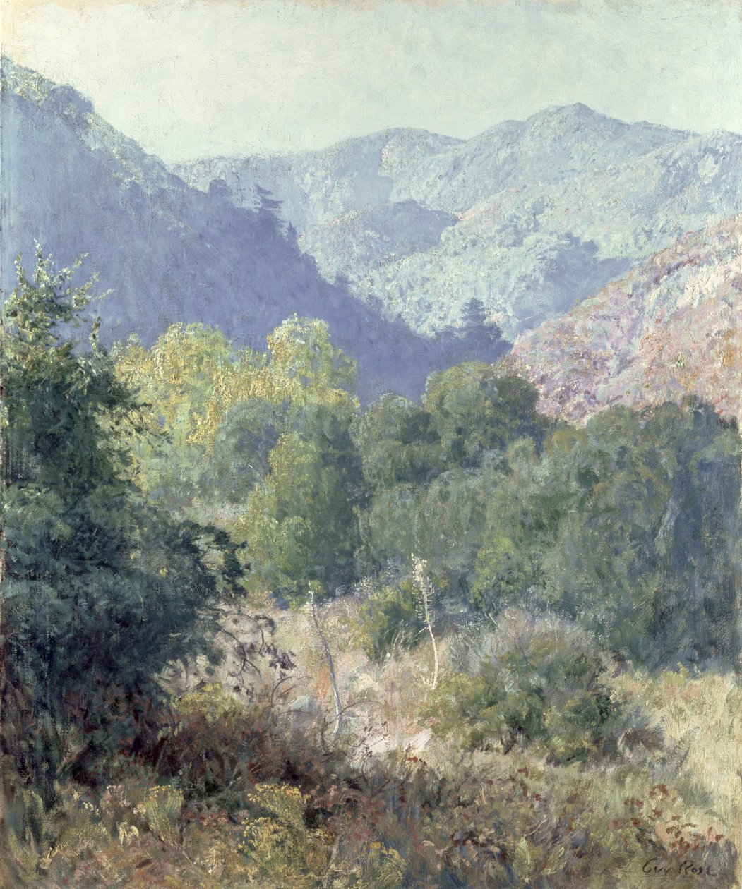 Pohled na pohoří San Gabriel od Guy Rose