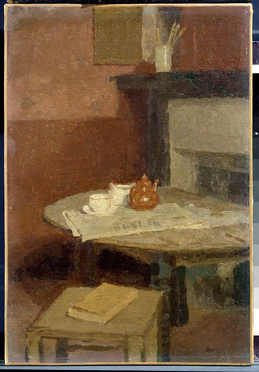 Hnědá čajová konvice, 1915-16 od Gwen John