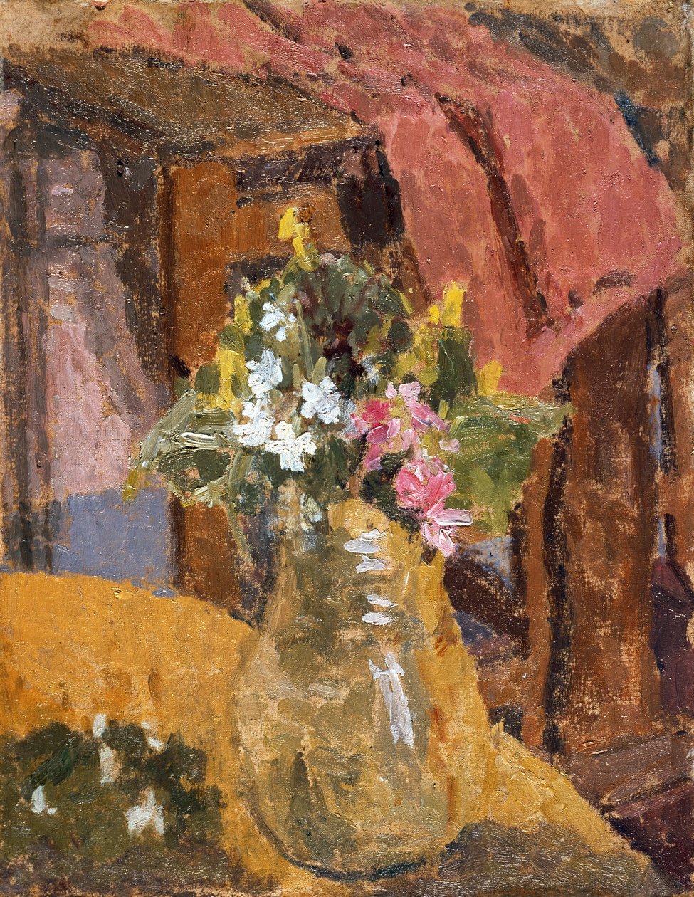 Květiny (olej na plátně) od Gwen John
