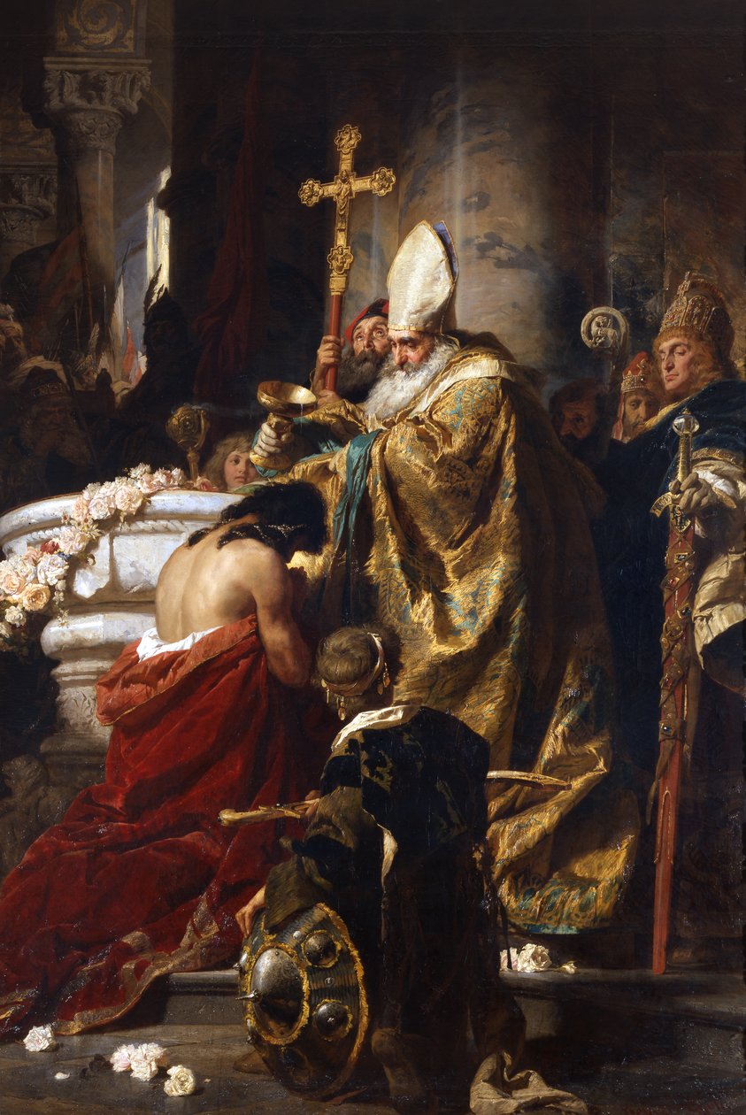Křest Vajka od Gyula Benczúr