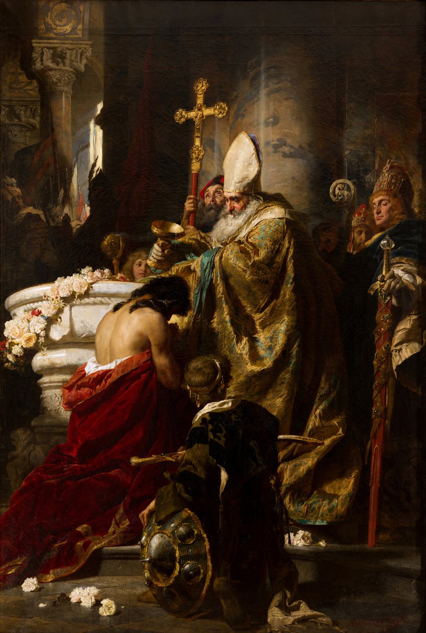 Křest Vajk od Gyula Benczúr