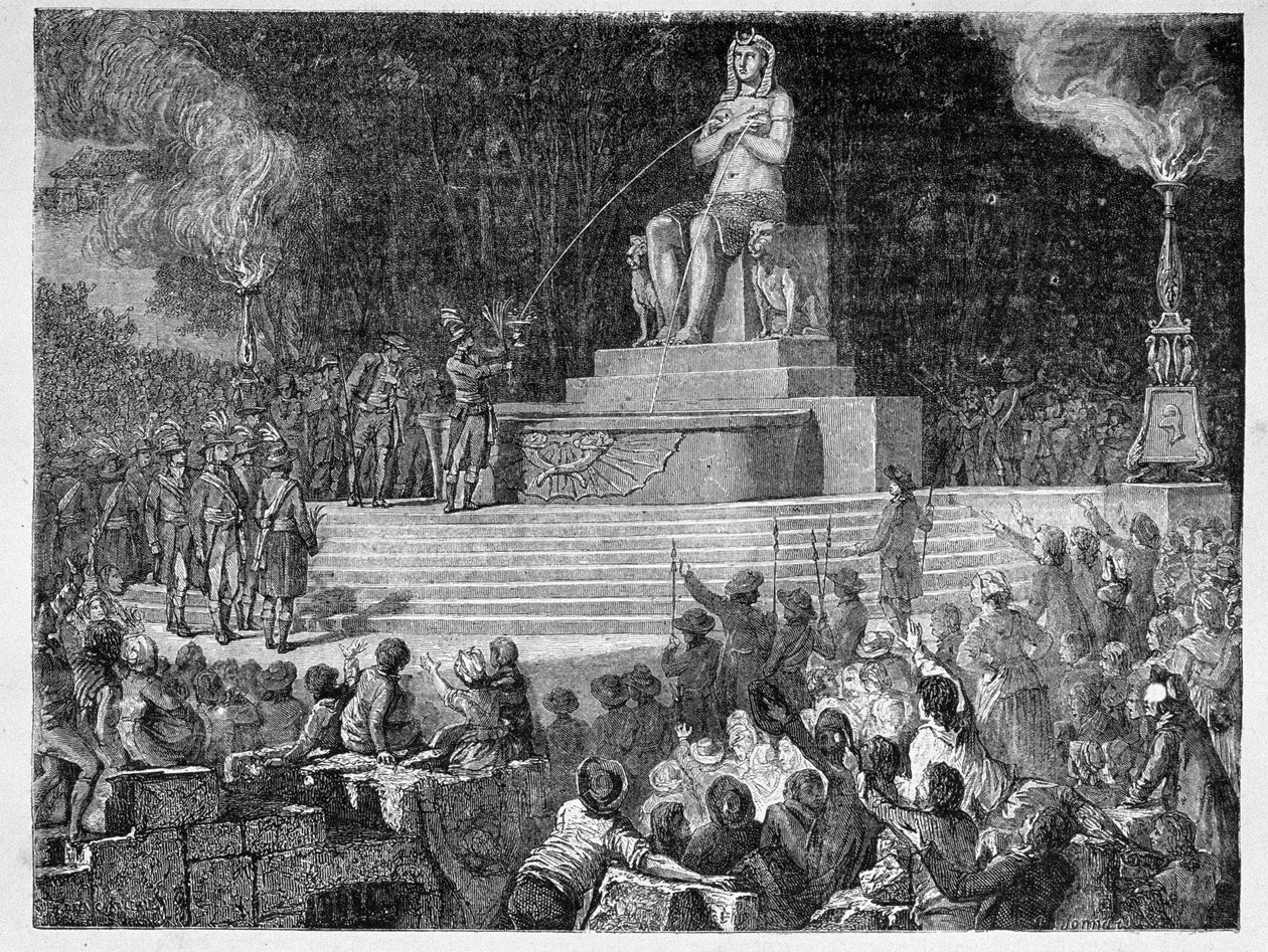 Oslava přijetí ústavy, 10. srpna 1793, vyryl Jonnard od H. de la Charlerie