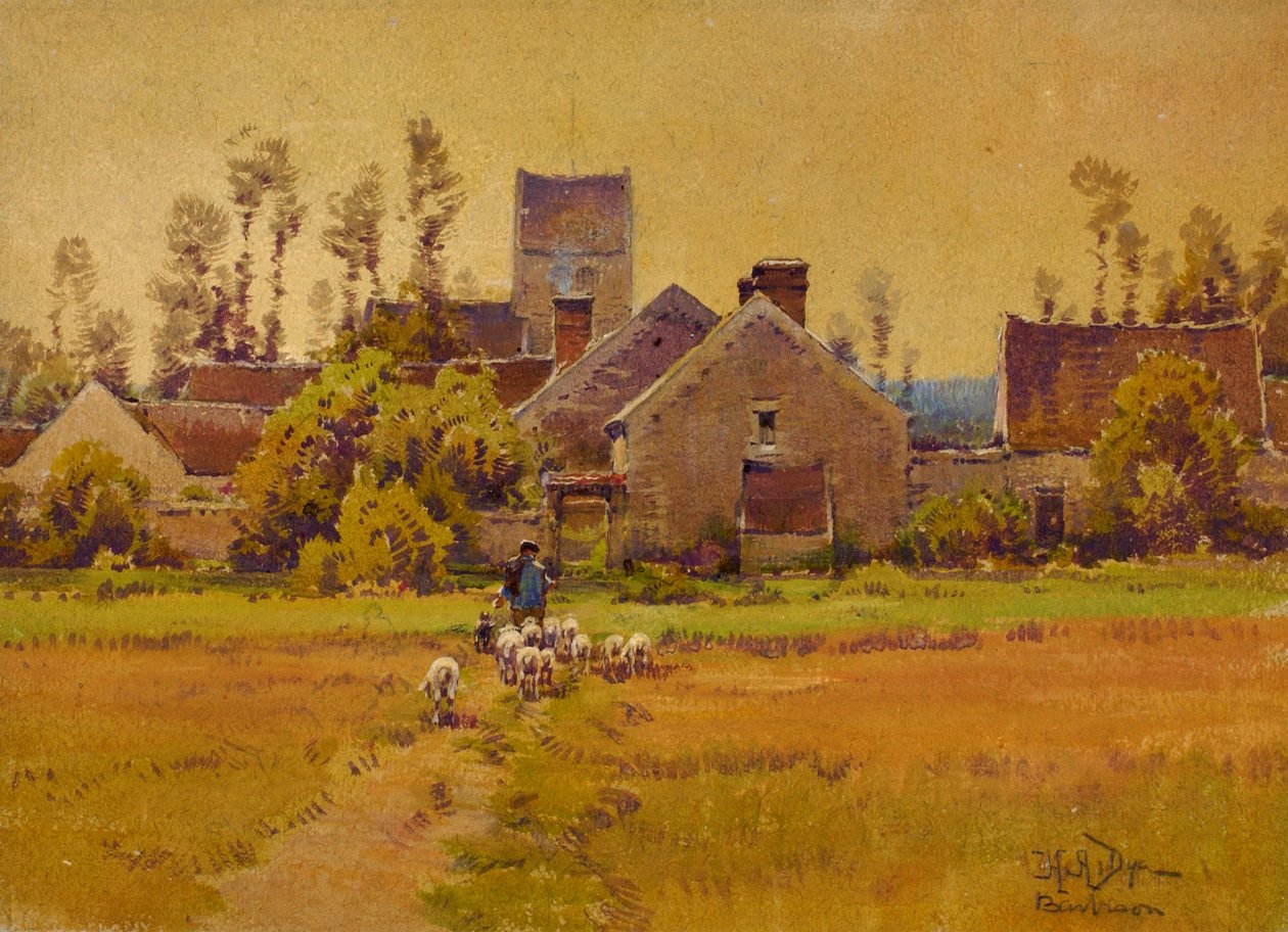 Francouzská vesnice, konec 19.-začátek 20. století. od H. Anthony Dyer