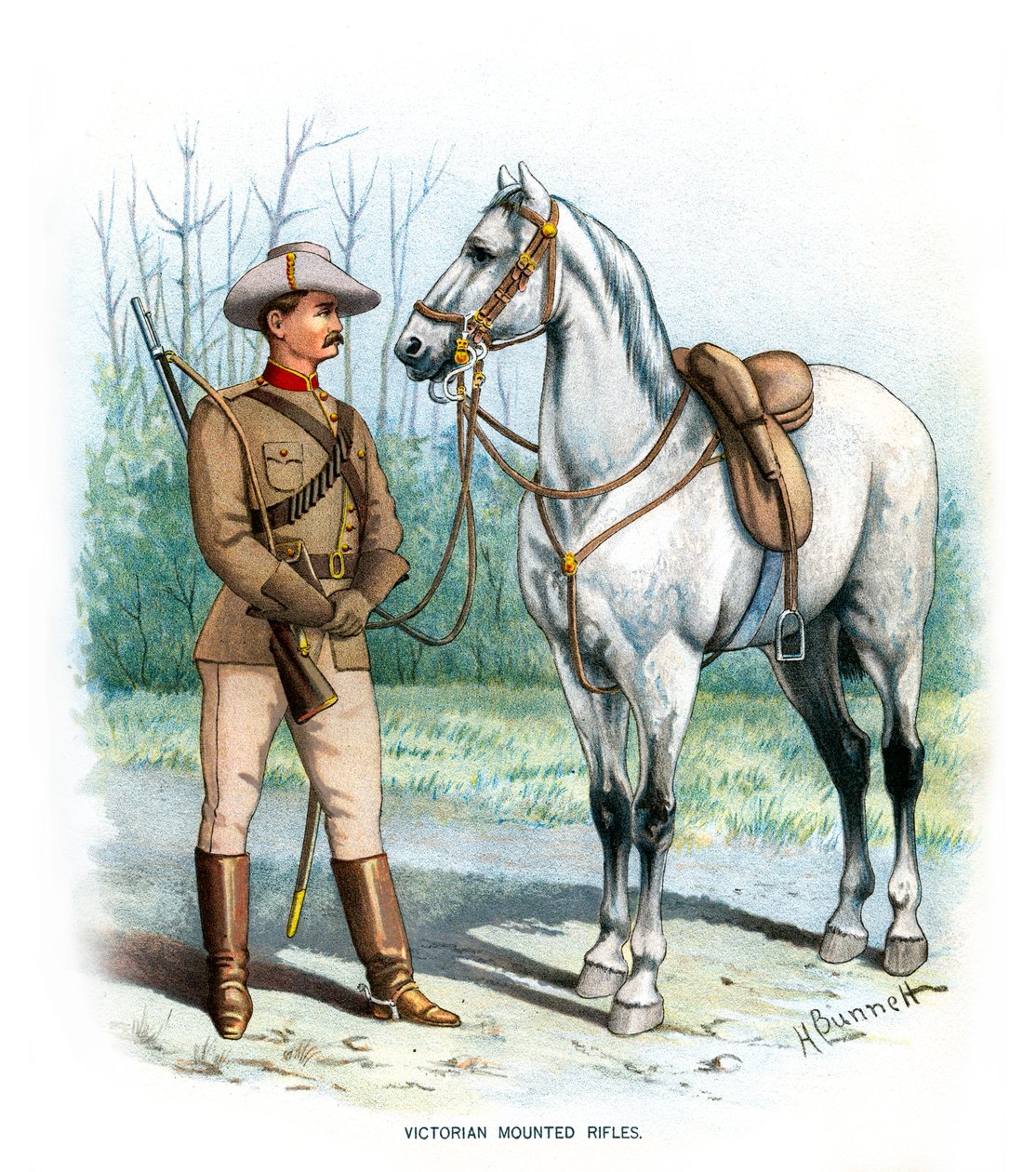 Viktoriánské montované pušky, c1890. od H. Bunnett