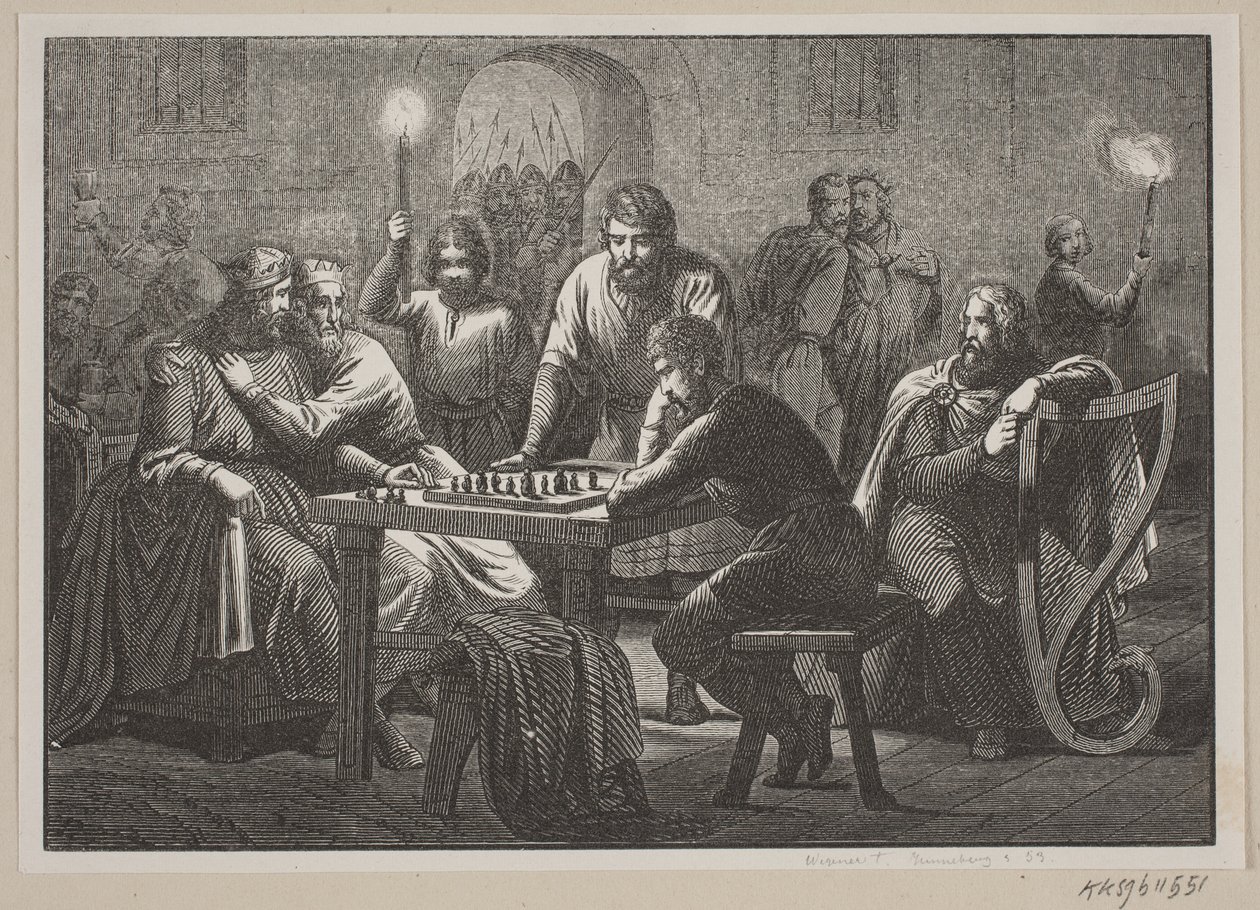Ilustrace k Fabriciusovým dějinám Dánska. od H. C. Henneberg